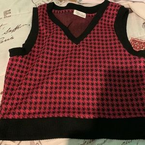 Haley & June Maroon Cropped Vest